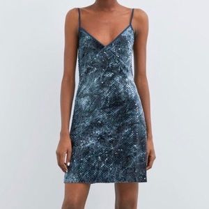 NWOT Spaghetti Strap Sequin Dress